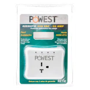 PROTECTOR DE VOLTAJE POWEST AIRMATIC 220V/20A - Imagen 2